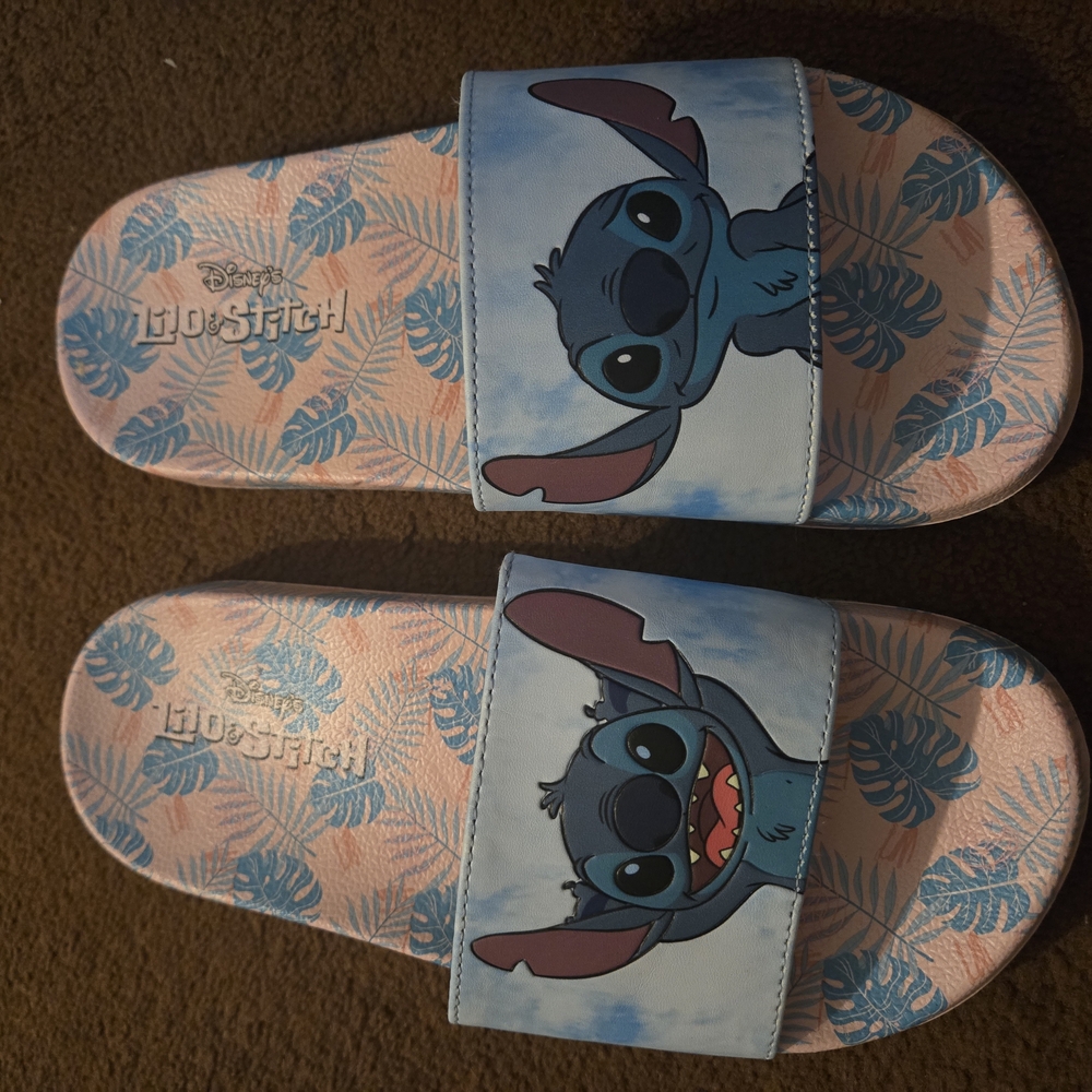 Disney Blue and Pink Stitch Sandals for Fun and Comfort
